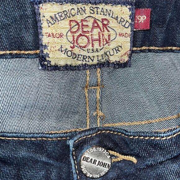 EXCELLENT CONDITION WOMEN’S SIZE 29P DEAR JOHN PLAYBACK COMFORT STRAIGHT JEANS - Picture 5 of 11
